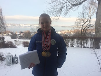 Suksess for Kari-Celine i Landsmesterskapet på skøyter